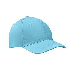 Baseball Cap met 6 Panelen en Verstelbare Sluiting - Zachtblauw