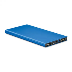 Powerbank 8000 mAh van gerecycled aluminium - Blauw
