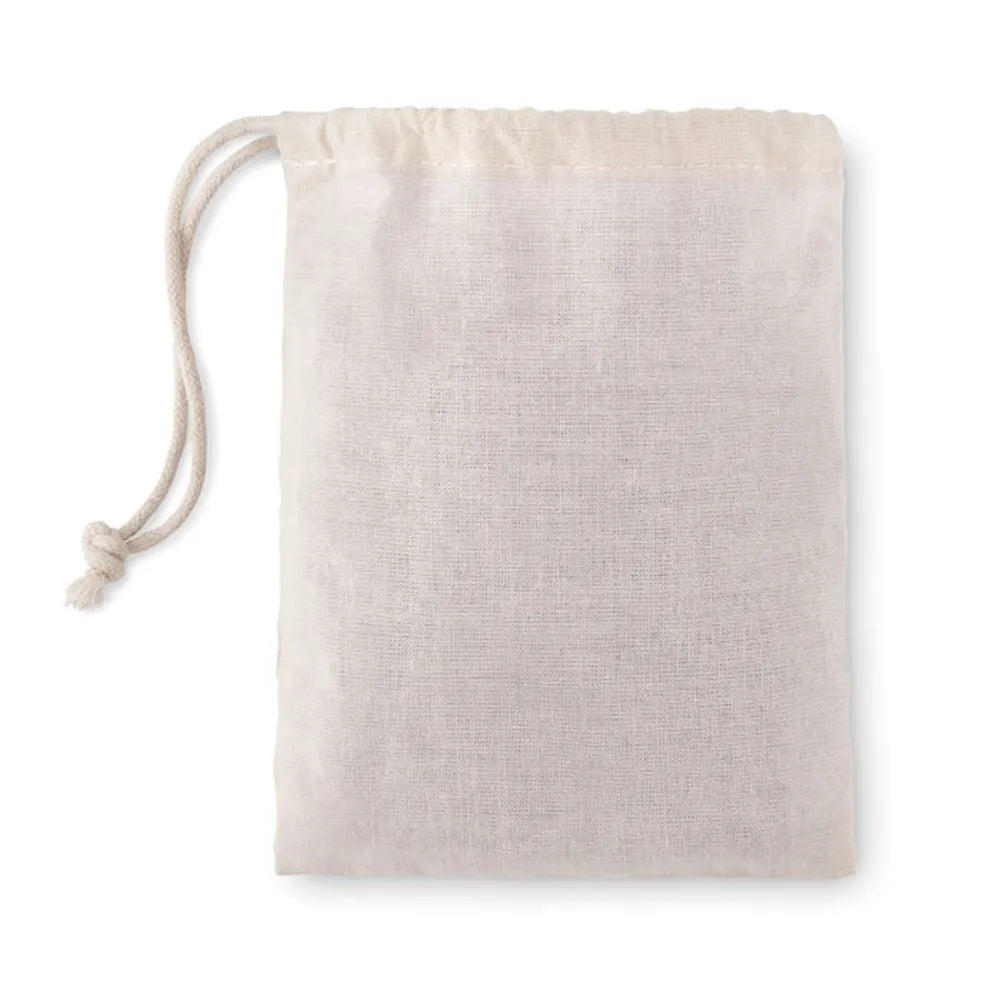 Katoenen opbergzakje voor houten denkspel, Beige - 198931