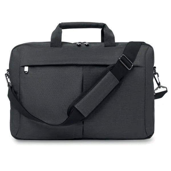 laptoptas 15 inch 2 tone polyester zwart 198957