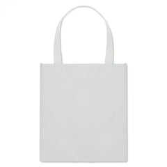 Non-woven Boodschappentas met Heat Seal Hengsels - Wit