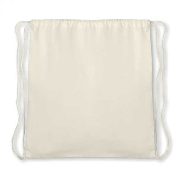Organisch katoenen rugzakje met koord lichtgewicht, Beige - 198974