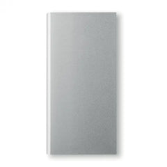 Powerbank 8000 mAh met solarpaneel van gerecycled aluminium - Zilver