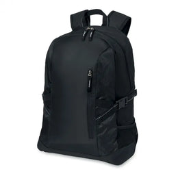 15 inch laptop rugtas met ripstop details, Zwart - 199096