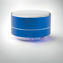 Aluminium draadloze speaker met licht - Blauw