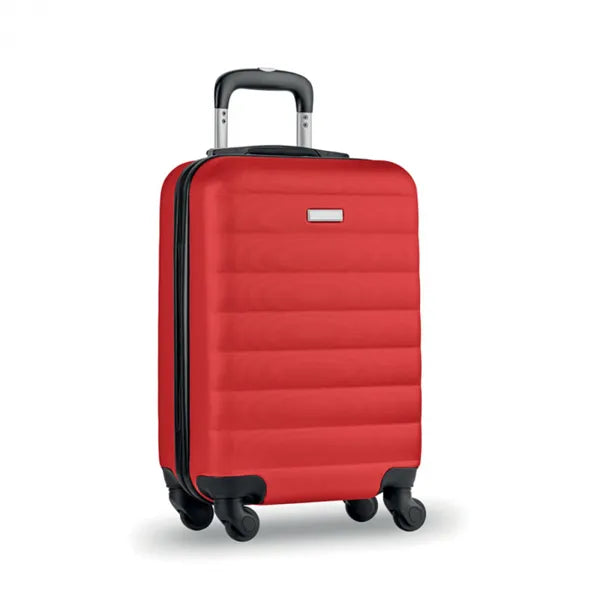 ABS trolley van 20 inch met slot, Rood - 199178