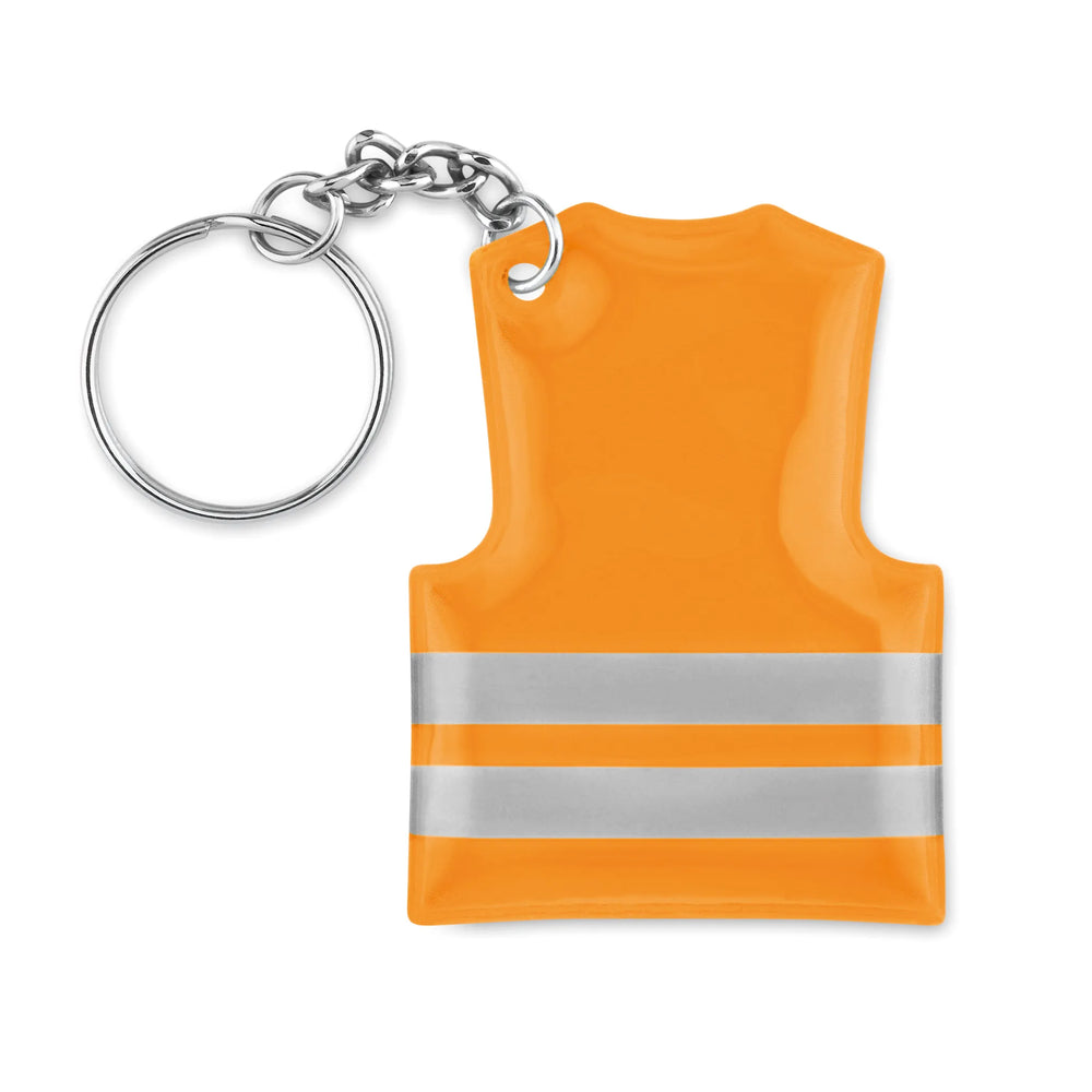sleutelhanger veiligheidsvest oranje voorkant 199199
