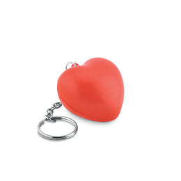 Sleutelhanger met PU hart, Rood - 199210