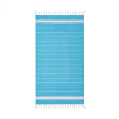 Katoenen hamamdoek 180 gr/m² bedrukken als zomergeschenk - Turquoise