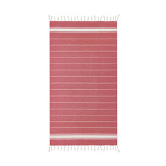 Katoenen hamamdoek 180 gr/m² bedrukken als zomergeschenk - Rood