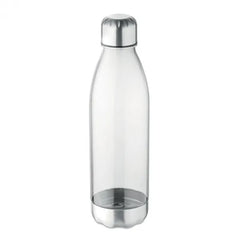 Tritan drinkfles 600 ml met RVS dop en onderzijde - Transparant
