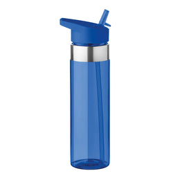 Essentix tritan drinkfles met rietje BPA-vrij 650 ml, Blauw - 199227