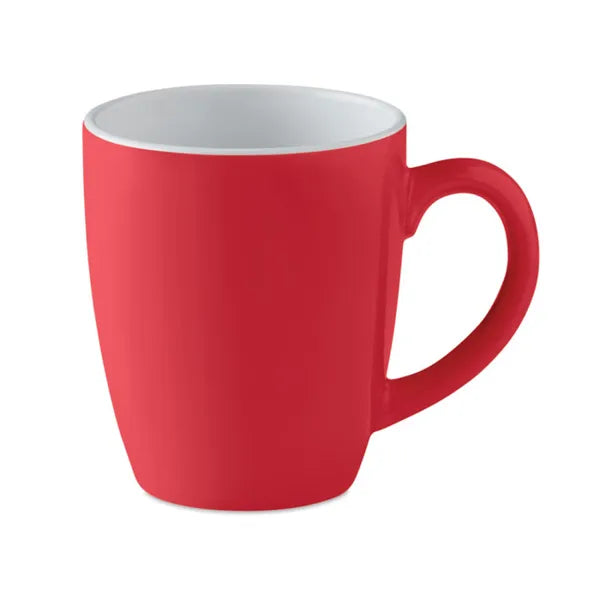Klassieke keramische mok 290 ml, Rood - 199242