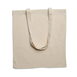 Katoenen draagtas 140 g/m² met lange hengsels, Beige - 199267
