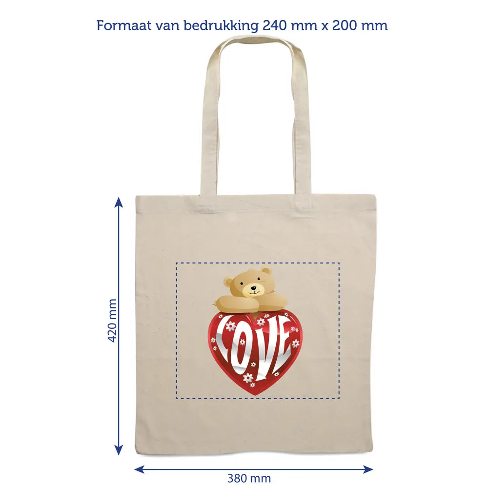 katoenen boodschappentas lange hengsels met bedrukking 199267fc