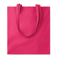 Gekleurde Katoenen Boodschappentas met Lange Hengsels - Fuchsia
