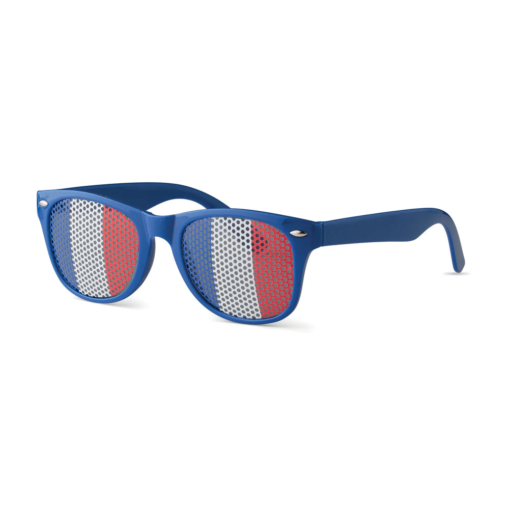 Supportersbril met Franse vlag, Blauw, wit en rood - 199275
