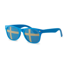 Supportersbril met landenvlag op de glazen - Blauw