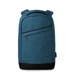 13 Inch Laptop Rugtas met USB-Oplaadkabel - Blauw