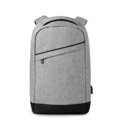 13 Inch Laptop Rugtas met USB-Oplaadkabel - Grijs