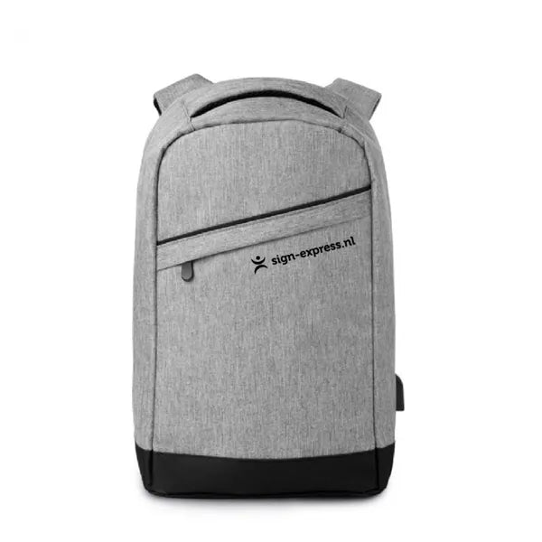 laptop rugtas 13 inch polyester grijs met logo 199294