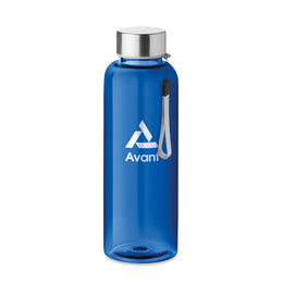 Lekvrije tritan drinkfles 500 ml met RVS dop met bedrukking, Blauw - 199356