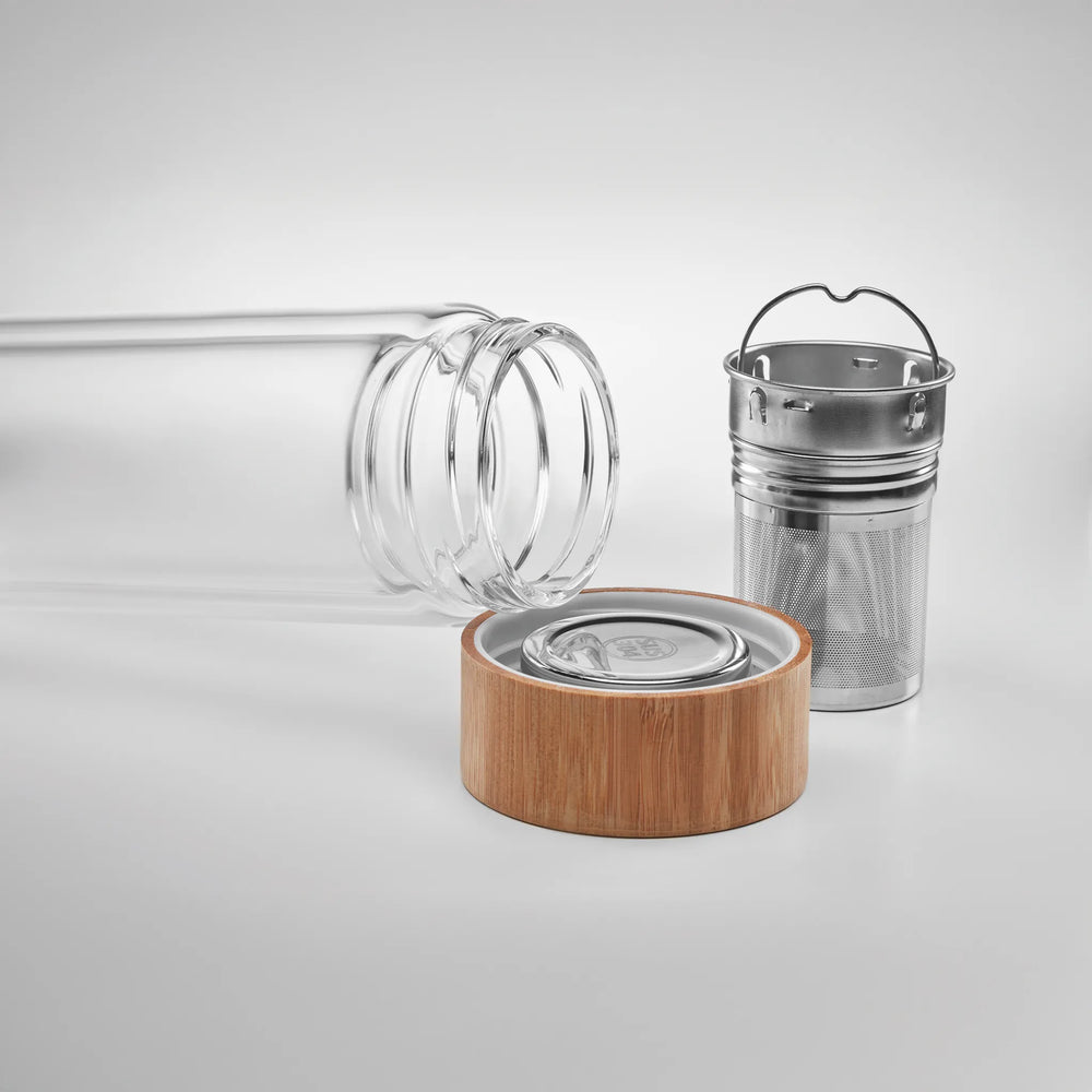 Drinkfles glas 420 ml transparant 199420, liggende fles