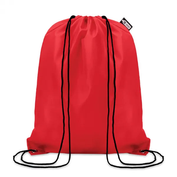 rugzak met koord rpet gerecycled rood 199440