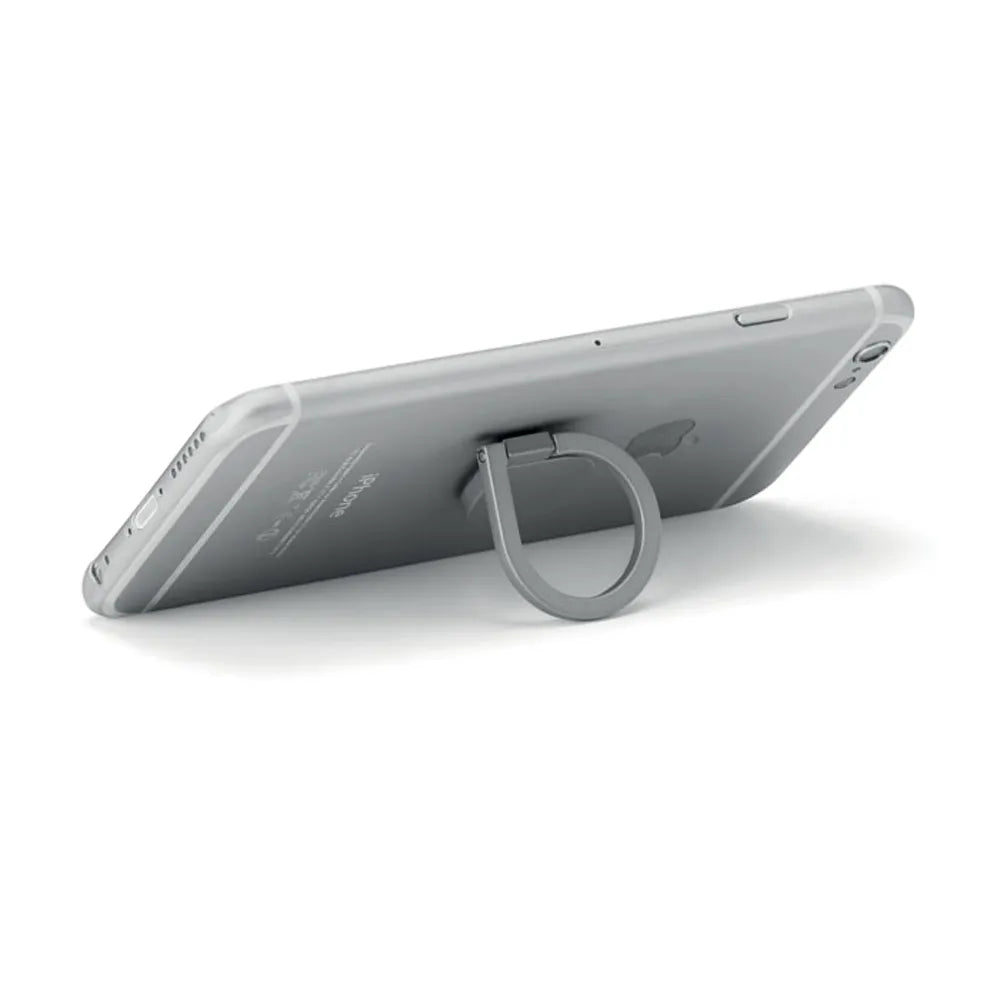 telefoonhouder met ring van mat metaal back 199445