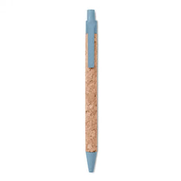 Balpen van kurk, Bruin en blauw - 199480
