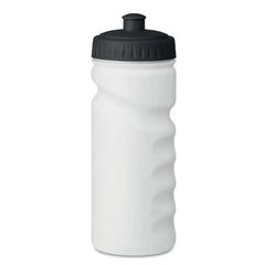 Essentix Grip Drinkfles 500 ml – Witte Body met Gekleurde Dop  - Zwart