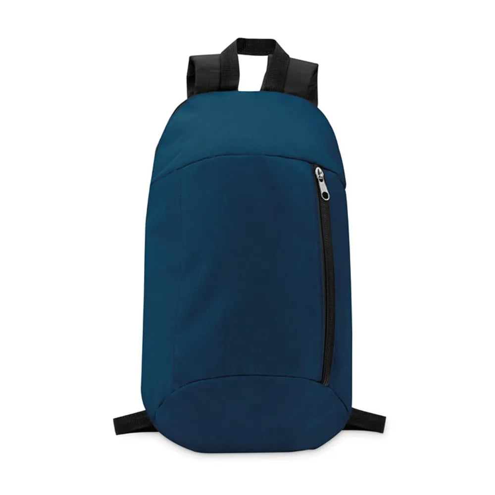 600d polyester rugzak met ritsvak en gewatteerde achterzijde blauw 199577