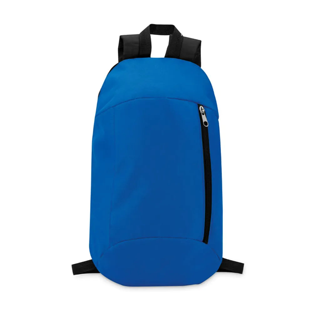 600d polyester rugzak met ritsvak en gewatteerde achterzijde royal blue 199577