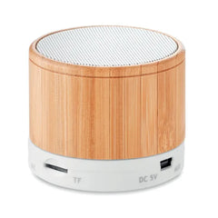 4.2 draadloze speaker met bamboe behuizing - Wit