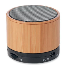 4.2 draadloze speaker met bamboe behuizing - Zwart