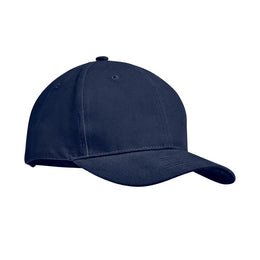 cap zware twill katoen 6 panelen navy zijkant 199643