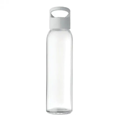 Glazen drinkfles 470 ml met PP dop bedrukken - Transparant
