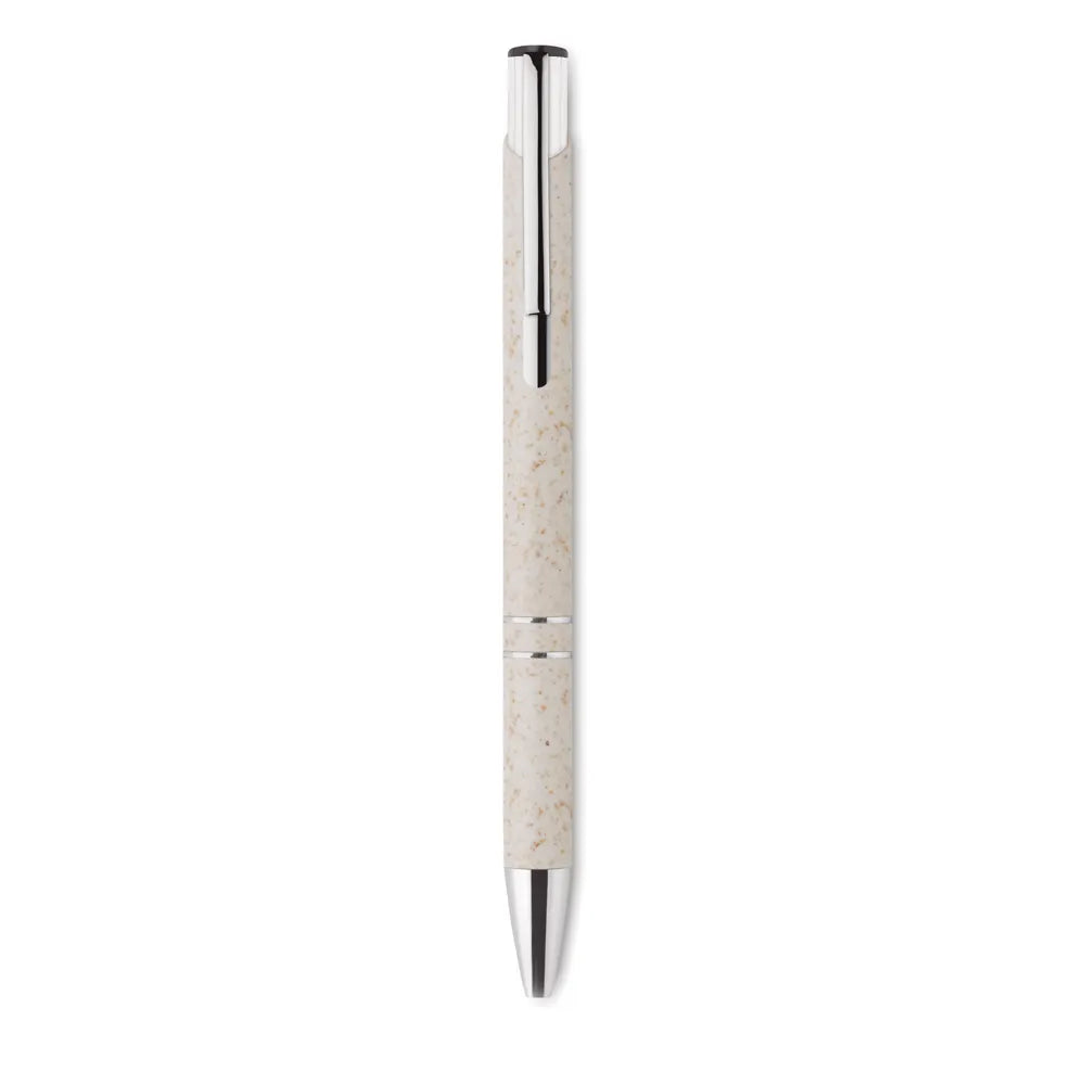 Balpen met zilveren accenten, Beige - 199762