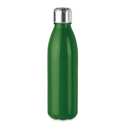 Glazen drinkfles met RVS dop 650 ml lekvrij, Groen - 199800