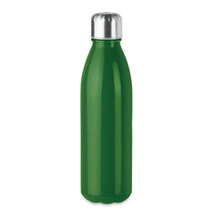 Glazen drinkfles met RVS dop | 650 ml lekvrij - Groen