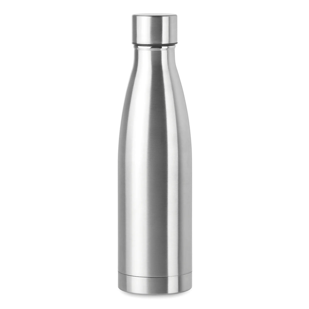 RVS drinkfles 500 ml dubbelwandig, Zilver - 199812