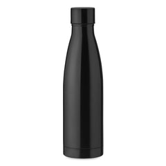RVS Drinkfles 500 ml Bedrukken – Dubbelwandig - Zwart
