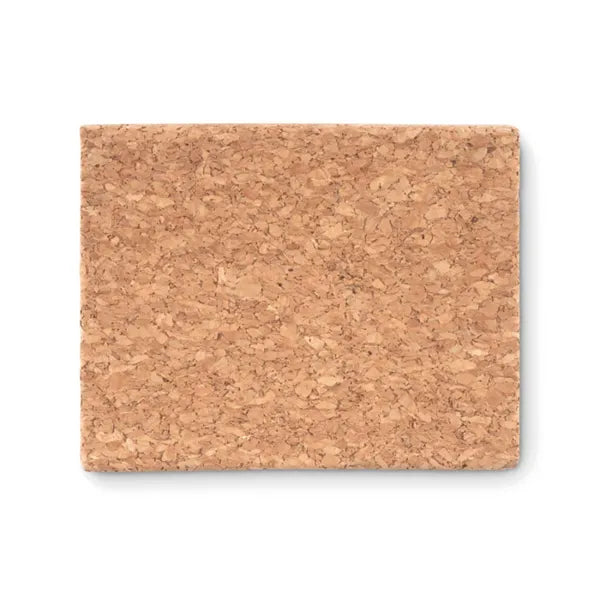 3-delig memoblokje met kurken kaft en plakbriefjes, Beige - 199855