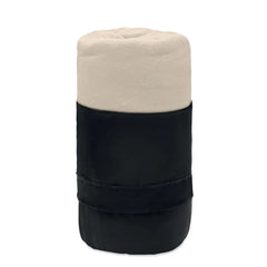 Duurzame Reisdeken van RPET Fleece beige