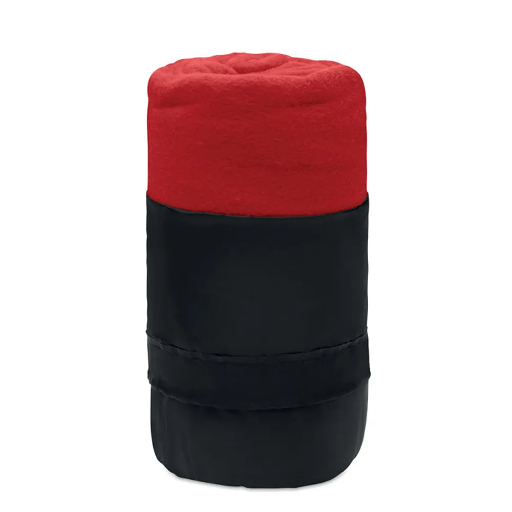 Reisdeken van rPET fleece, Rood - 199935