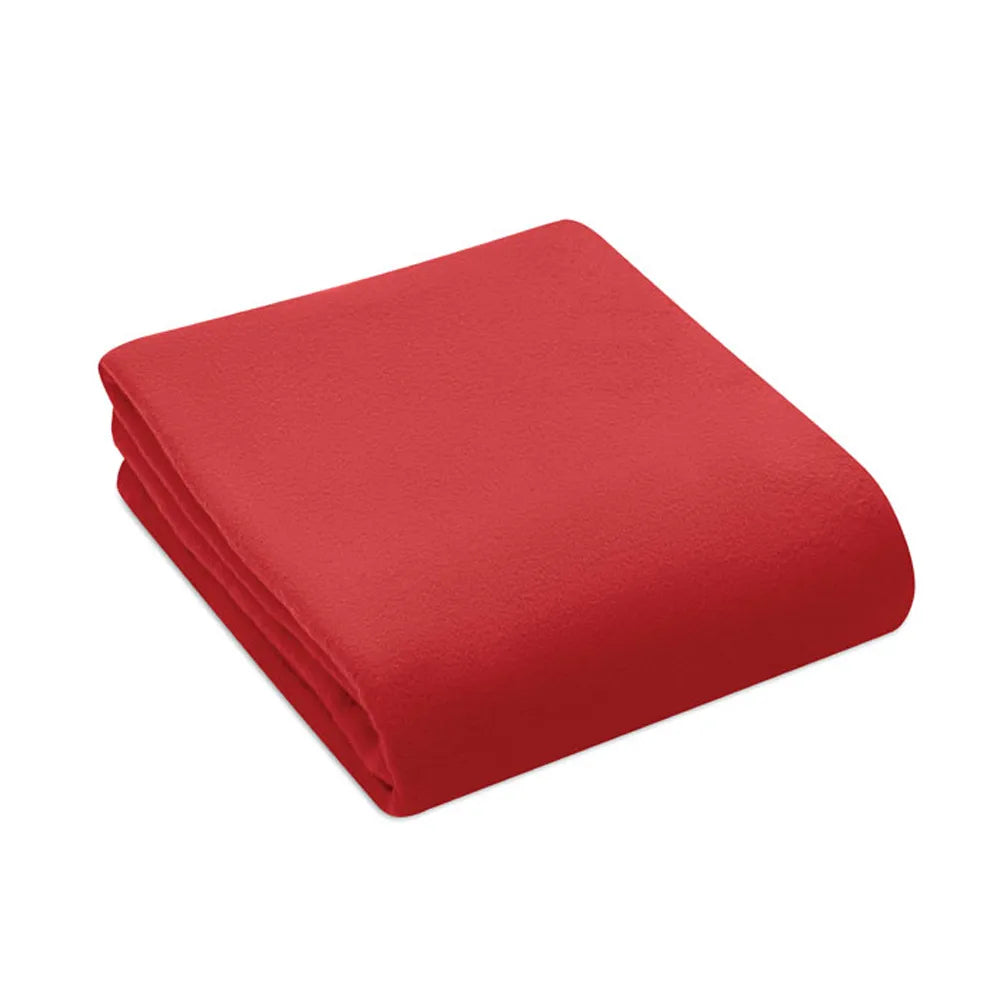 Reisdeken van rPET fleece, Rood - 199935