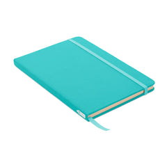 A5 Notitieboek met 600D RPET Omslag – Gerecycled Papier - Turquoise
