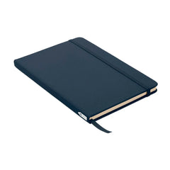 A5 Notitieboek met 600D RPET Omslag – Gerecycled Papier - Marineblauw