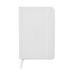 A5 Notitieboek met 600D RPET Omslag – Gerecycled Papier - Wit