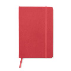 A5 Notitieboek met 600D RPET Omslag – Gerecycled Papier - Rood